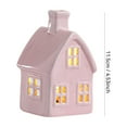 thumbnail image 2 of Ceramic Ornaments Luminous Christmas House, European Style Hollow Desktop Decoration, Night Light Atmosphere Light for Home Decor, Christmas Gift Idea, 2 of 5