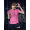 thumbnail image 2 of Four Of Cups Card Shaped T-Shirt Women -Image by Shutterstock, Female XX-Large, 2 of 4