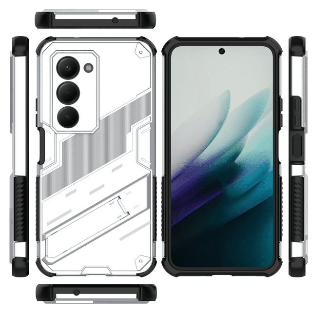 Funda GANGXUN Antigolpes para Xiaomi Redmi 15 4G con Soporte Invisible, Antihuellas y Protección Completa