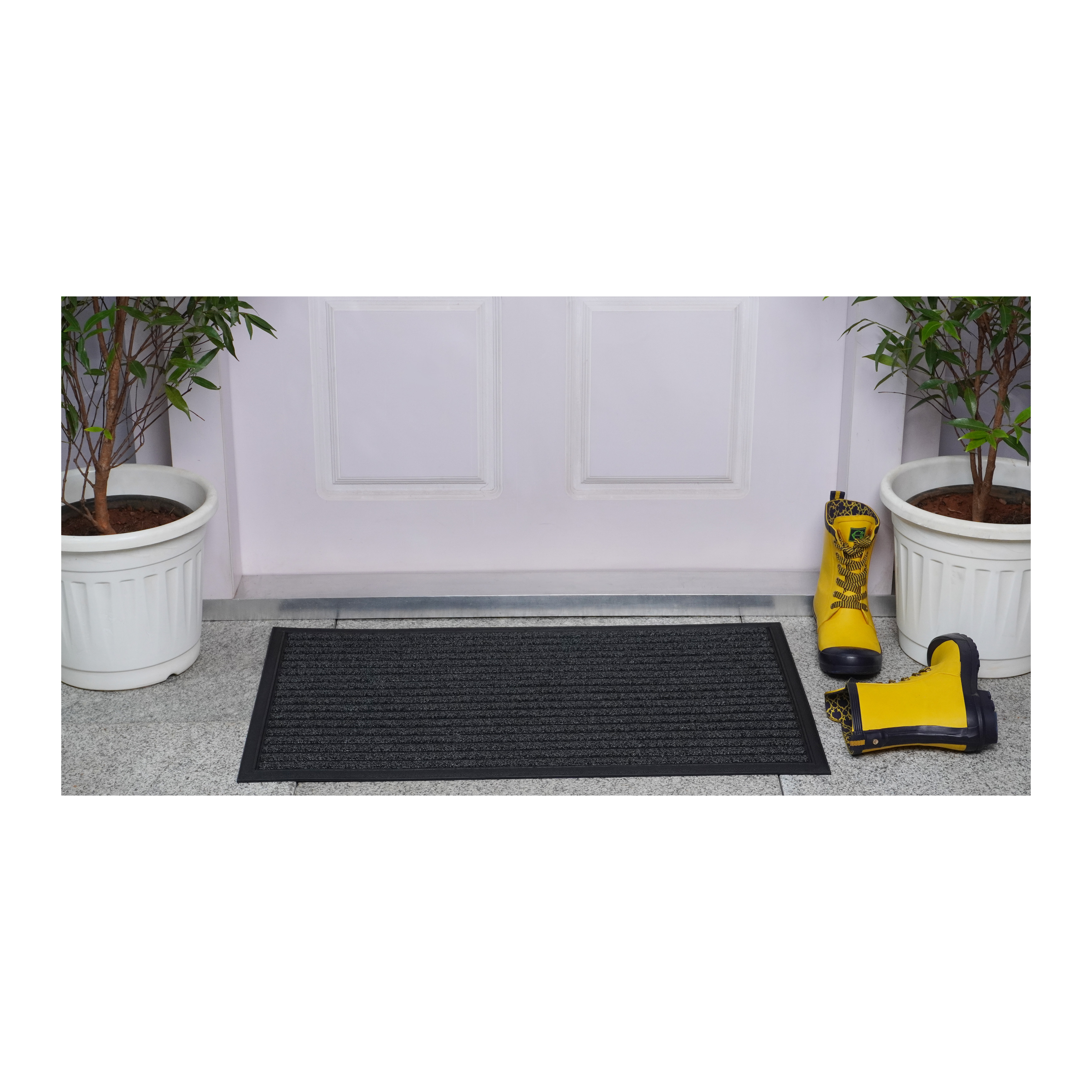 Scraper Eco Rib with rubber Inlay Grey Mat 18" x 30"