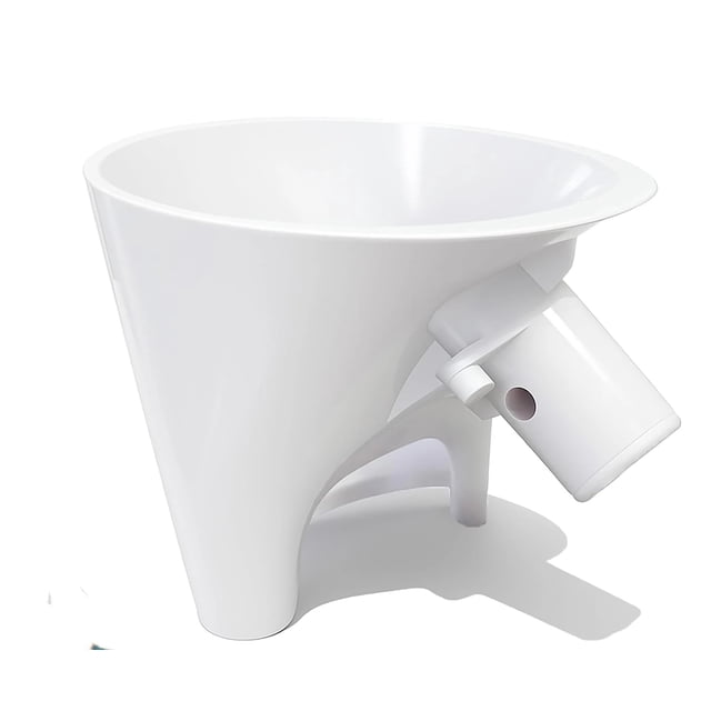 Premium Flour Funnel for Stand Mixer – Perfect for Baking, Easy to Use, and Clean Blender, flour funnel white