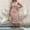 *Pink, variant on Women's Mock Neck Sleeveless Bodycon Dress ,Solid Color Spring Summer Slim Fit Midi Dress Brown,Women's Plus M