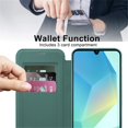 thumbnail image 3 of For Samsung Galaxy A16 5G Wallet Cell Cover, RFID Blocking, PU Leather,Compatible With MagSafe , With Flip Cover Multi-Card Slots Pocket, Ultra Thin Magneti Protective Cover,Green,For Galaxy A16 (5G), 3 of 8