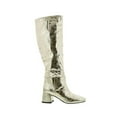 thumbnail image 4 of Bellini Remi Women Knee High Boots In Gold Metallic Crinkle, 4 of 6