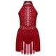 thumbnail image 5 of Vestido de leotardo con tutú y espalda descubierta para niños y niñas, traje de actuación de danza lírica y Ballet con diamantes de imitación brillantes, 5 of 5