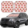 thumbnail image 1 of Saiise Hand Drawn Watermelon for Foldable Car Sun Shades (2-Pack) Offer Sun Protection with an Easy-fold Design for Convenient Windshield Shading-Large, 1 of 6