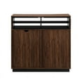 thumbnail image 4 of 40" 3-Drawer Wood Secretary Desk - Dark Walnut, 4 of 7