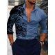 thumbnail image 1 of Camisas hawaianas de manga larga con estampado floral en 3D, camisa de playa para hombre, camisa social informal de moda, blusas con solapa, camiseta cubana para hombre, 1 of 6