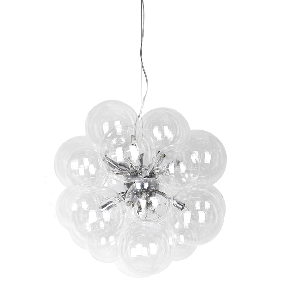 Dainolite Glass Contemporary 6 Light Comet Clear Pendant