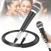 TSV Professional Handheld Microphone, Wired Dynamic Microphones, Portable Dynamic Mic System With 10ft Cable, 1/4" Socket for Karaoke Singing Machine, Speaker, Amp, Mixer, Speech, Wedding