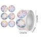thumbnail image 3 of Christmas Optical Maser Snowflake Round Christmas Decoration Sealing 1 Inch Sticker Label, 3 of 7
