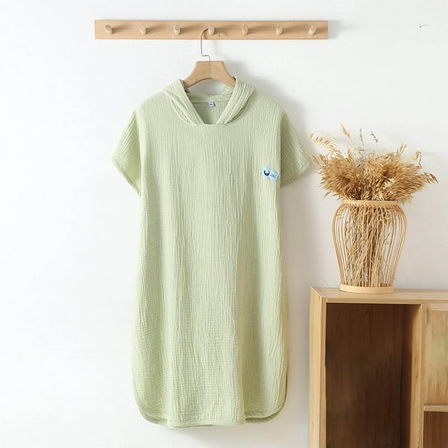 TIMIFIS Robe de Nuit Confortable pour Filles Haut de Pyjama Chemise de Nuit Col Ras du Cou Confortable Couleur Unie Décontractée Manches Longues Vêtement de Nuit Léger pour Dormir Tenue de Nuit Stylée pour Enfants, pour 4-12 Ans
