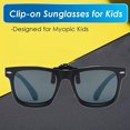 thumbnail image 5 of 1 UdsClip en gafas de sol polarizadas Junior Clip-on gafas de sol sobre gafas protección UV gafas de sol abatibles hacia arriba JM, 5 of 5