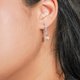 thumbnail image 4 of JeenMata Aros de Talla Brillante en Forma de Pera de 2,25 Quilates, Turmalina Rosa, Piedra Natal de Octubre, Engastados en Pavé, Chapado en Oro Blanco de 18 K sobre Plata, 4 of 6