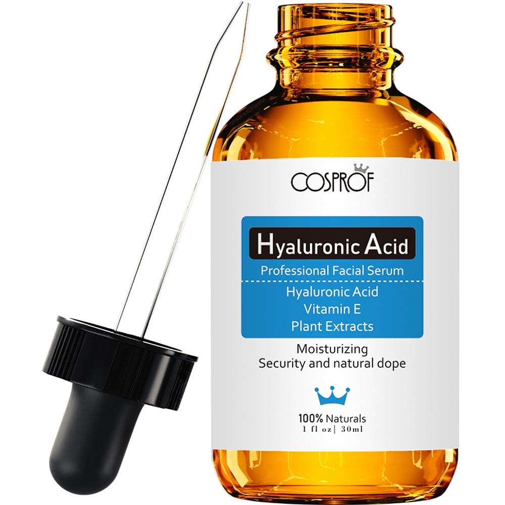 20 VITAMIN C + E Serum & 100 HYALURONIC ACID AntiAging FERULIC ACID, 1 oz