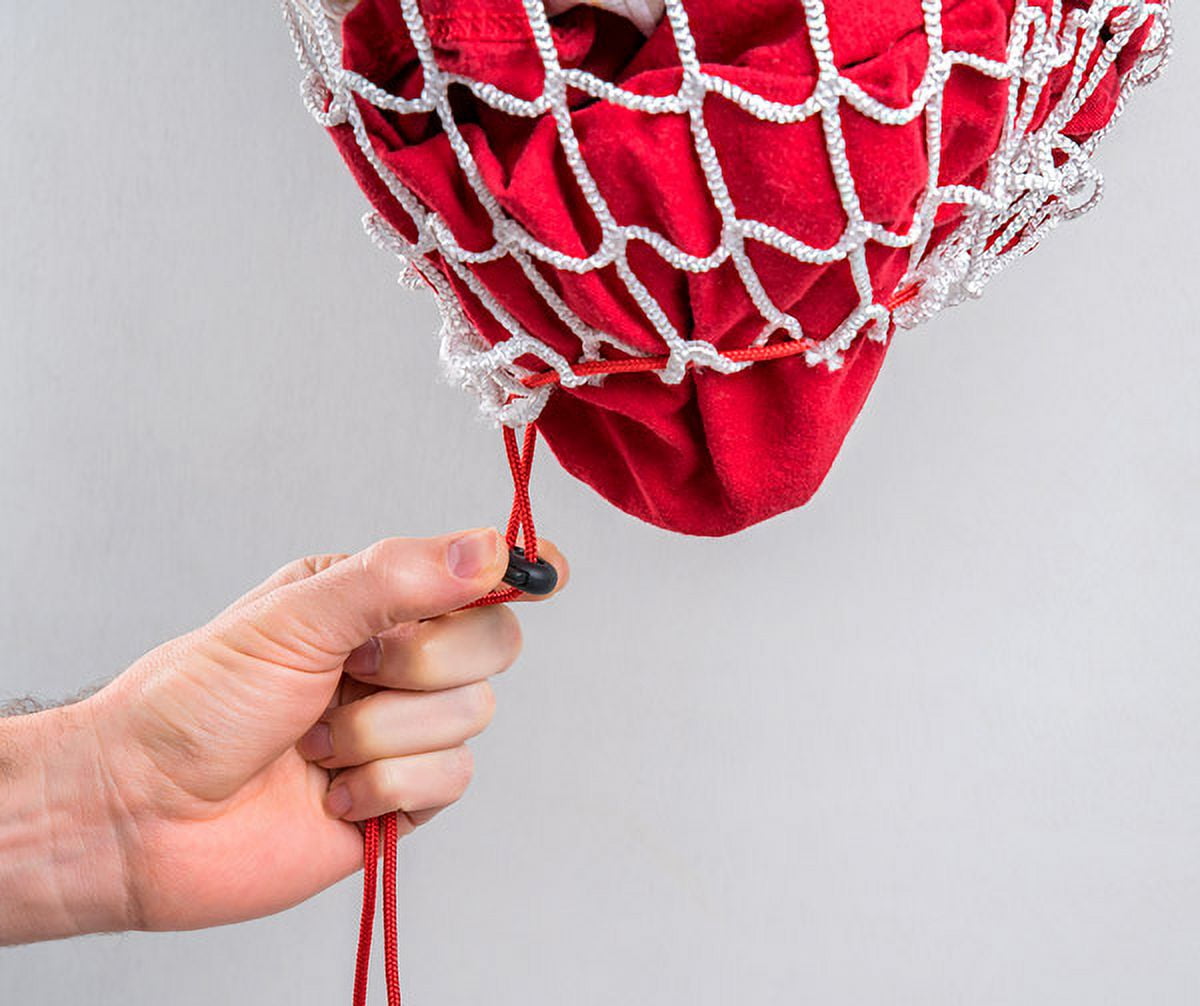 The Dirty Dunk Over-the-door basketball hoop laundry hamper.