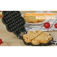 thumbnail image 6 of Waffle Pan,Irons Waffle Maker Shapes Heart Shape Household Kitchen Gas Non-Stick Waffle Machine Stove Top Waffle Pan Mould Mold Press Plate Baking Tool, 6 of 9