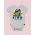thumbnail image 3 of Cool Surfer Dinosaur Bodysuit Infant -Image by Shutterstock,  6 Months, 3 of 4