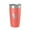 Coral, variant on Star Lake Map Tumbler Travel Mug Insulated Laser Engraved Coffee Cup Putnam County Florida 20 oz Pink