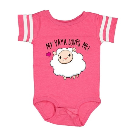 

Inktastic My Yaya Loves Me- Cute Sheep Gift Baby Boy or Baby Girl Bodysuit