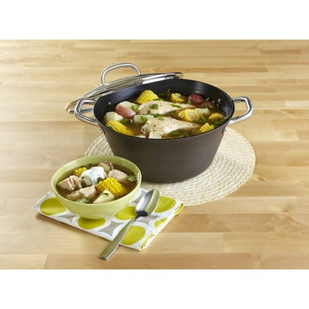 - IMUSA 6.2 Qt. Preseasoned Cast Iron Round Dutch Oven