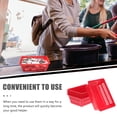thumbnail image 2 of 7pcs Plastic Coin Storage Baskets Decorative Desktop Basket Sundries Organizer (Red), 2 of 5
