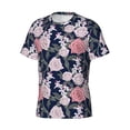 thumbnail image 3 of Rocae Rose Flowers for Men's Moisture-Wicking Crew Tee - T-Shirt for Sports, Outdoor Activities, and Casual Wear3X-Large, 3 of 9