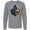 AC-Heather Grey, variant on Fleur De Lis Mardi Gras Holiday Long Sleeve T-Shirt