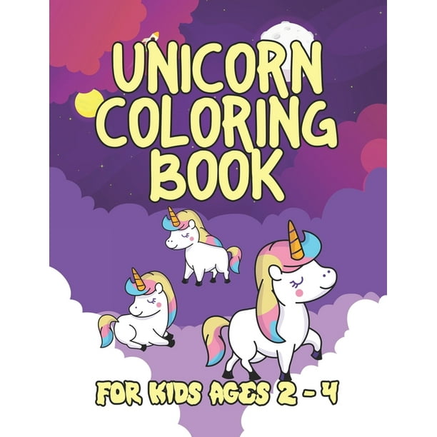 unicorn coloring book for kids ages 24  unicorns coloring pages with fun  and creative paperback