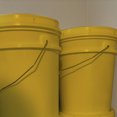 thumbnail image 5 of 5 Gallon Plastic Bucket with Airtight Lid, Heavy Duty 90 Mil All Purpose Pail with One 12' Rubber Mallet and One Lid Opener for Soup, Kitchen Storage, Meal Prep, Flour, Deli Meats, 3 Pack, Yellow, 5 of 5
