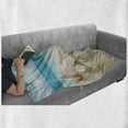 thumbnail image 6 of Seashells Soft Flannel Fleece Throw Blanket, Pastel Toned Beach Scene and Waves Summer Season Holiday Vacation Theme, Cozy Plush for Indoor and Outdoor Use, 70" x 90", Multicolor, by Ambesonne, 6 of 6