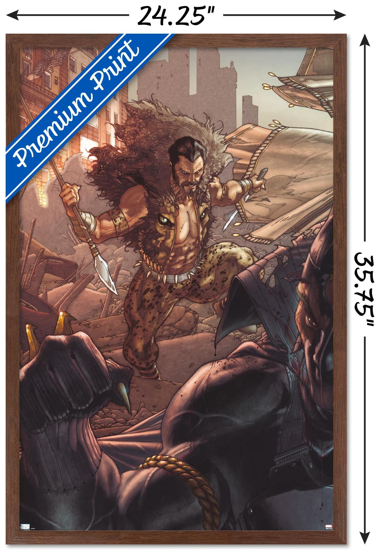 Marvel Kraven The Hunter - Black Panther: The Man Without Fear #519 Wall Poster, 22.375" x 34" Framed