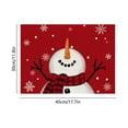 thumbnail image 3 of Uutvery Christmas Polyester Linen Placemats with Heat Insulated Dirt Resistant for Christmas Party Kitchen Dining Room Decor, Holiday Home Decoration, 3 of 6