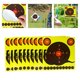 thumbnail image 3 of Objetivos de salpicadura para disparar, papel reactivo de 8 pulgadas, pegatinas de objetivo, rollo de objetivo autoadhesivo para de pellets, 20 piezas Soledad Objetivo autoadhesivo, 3 of 10