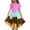 Hot Pink, variant on Girls Tiered Skater Dress Twirl A-Line Summer 𝖲undress with Ruffle Sleeves Breathable Playdate Outfit 6-15 Years