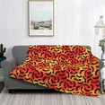 thumbnail image 2 of Yiaed Flying Black Bat Print Blanket Throw Blanket Soft Cozy Flannel Blanket for Home Bed Sofa Couch Chair-40"x30", 2 of 6