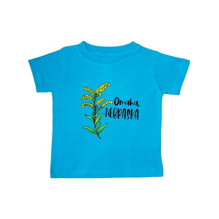 

Inktastic Omaha Nebraska Goldenrod Flower Gift Baby Boy or Baby Girl T-Shirt