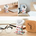 thumbnail image 6 of Fintie Plush Lined Eyeglasses Holder - PU Leather Protective Eyeglass Holder Stand Case,Raining Hearts, 6 of 6