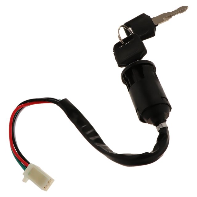 Cerradura de Cilindro de Interruptor de Encendido + 2 Llaves para Quad ATV - Negro A Un tipo shamjiam Interruptor de la llave de encendido