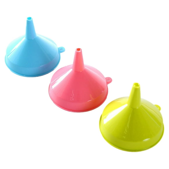Plastic Funnel for Kitchen Liquid Spices Powder Cosmetic Lotion Essential Oils, Multifunctional Kitchen Plastic Funnel Filters Wine Funnel Spills