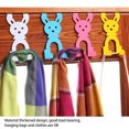 thumbnail image 5 of Yuedong Home Storage Over Door Hook Sturdy Metal Hanger For Bedroom Kitchen Utensils Iron Blue Durable Rabbit Shape Rack, 5 of 13