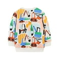 thumbnail image 3 of Mikilon Cute Print Round Neck Tops/Shirts for Boys Fall Long Sleeve Pullover Sweatshirts ,Size 2-7 Years, 3 of 5