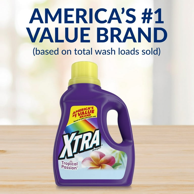 Xtra Tropical Passion Liquid Laundry Detergent, 172 Loads, 206.4