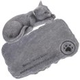 thumbnail image 1 of BESTYASH Décoration de Jardin Pierre Commémorative en Résine Grise pour Chat pour Hommage et Souvenir, 1 of 6
