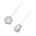 thumbnail image 3 of 2pcs Stainless Steel Loose Tea Infuser Creative Tea Strainer Tea Bag Steeper for Home Office (Pumpkin+Owl), 3 of 7