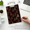 thumbnail image 5 of 12.5"x9" Christmas Trees Clipboards, Standard A4 Letter Size Nursing Clipboard with Low Profile Metal Clip Decorative Clip Board for Office Supplies,Silver, 5 of 7