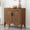 1-Walnut, variant on LEFHDA Buffet Cabinet, Sideboard Cabinet with Storage, Accent Storage Cabinet with Carved Arc Door Design for Kitchen Dining Room, 2 Doors Buffet Cabinet with Adjustable Shelves
