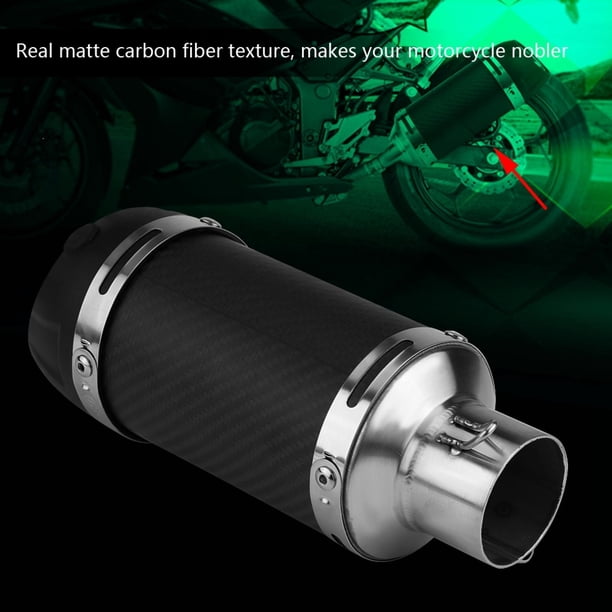 Tubo de escape, silenciador de escape modificado universal para motocicleta de 51 mm, silenciador de escape, máxima comodidad