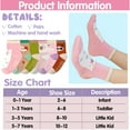 thumbnail image 5 of 12 Pairs Baby Toddlers Girls Socks Non Slip Crew Kids Socks with Grips for Little Girl Gripper Socks for 0-7 Years, 5 of 5