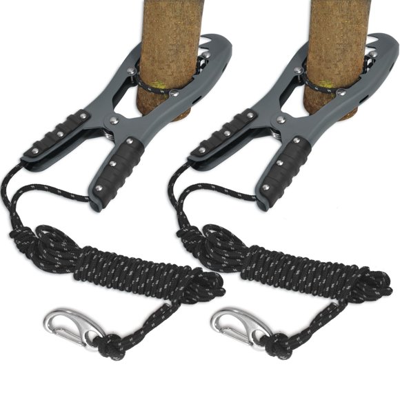 Kayak Anchor Grip Antidious con cuerda de paracaídas de 5 m, paquete de 2